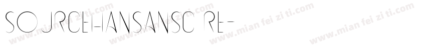 sourceHansansc re字体转换